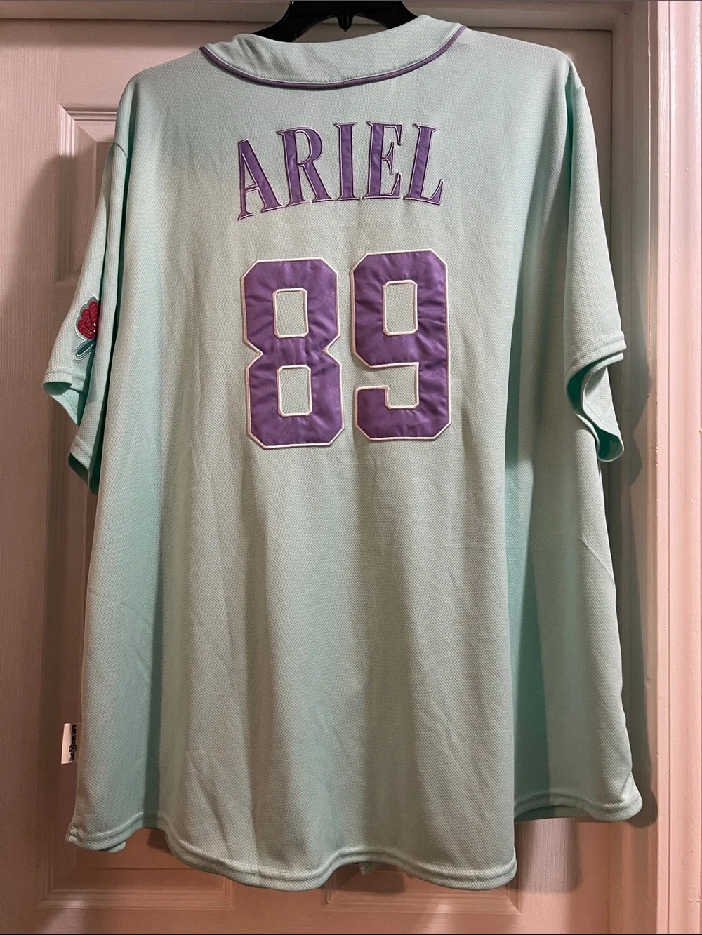 Disney Mint Green Walt Disney World Baseball-Style Top with Lavender Trim